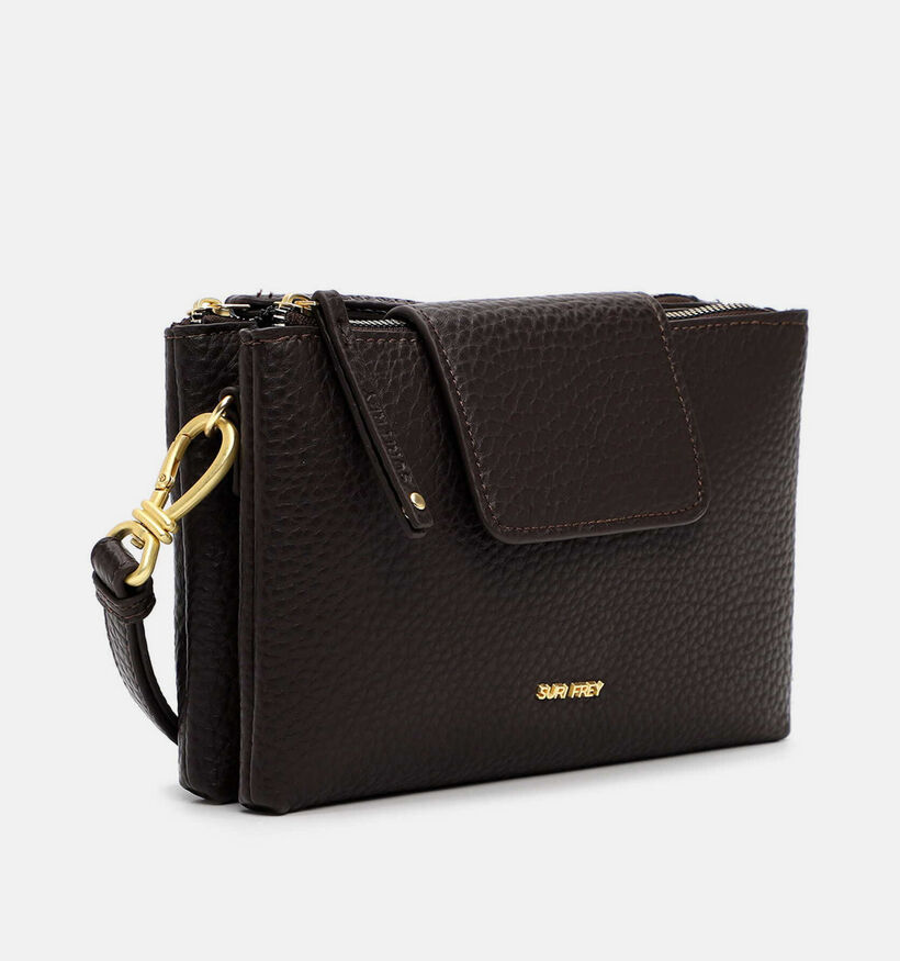 Suri Frey Sac port&eacute; crois&eacute; en Brun fonc&eacute; pour femmes (379137)