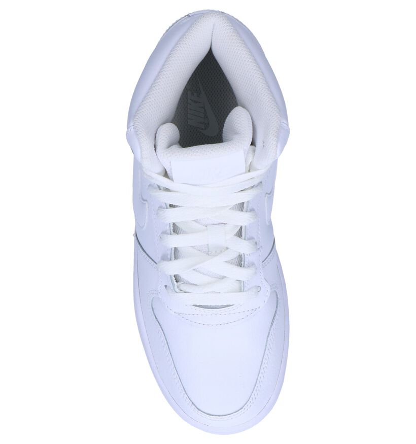 Witte Sneakers Nike Ebernon Mid in kunstleer (250263)