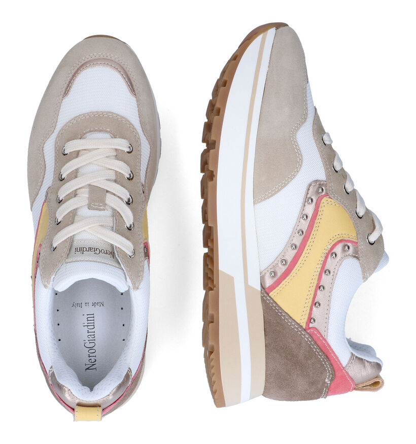 NeroGiardini Beige Sneakers voor dames (307498) - geschikt voor steunzolen