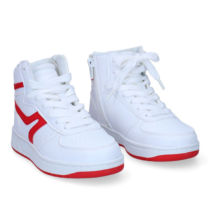 CEMI Witte Hoge sneakers voor jongens, meisjes (330919)