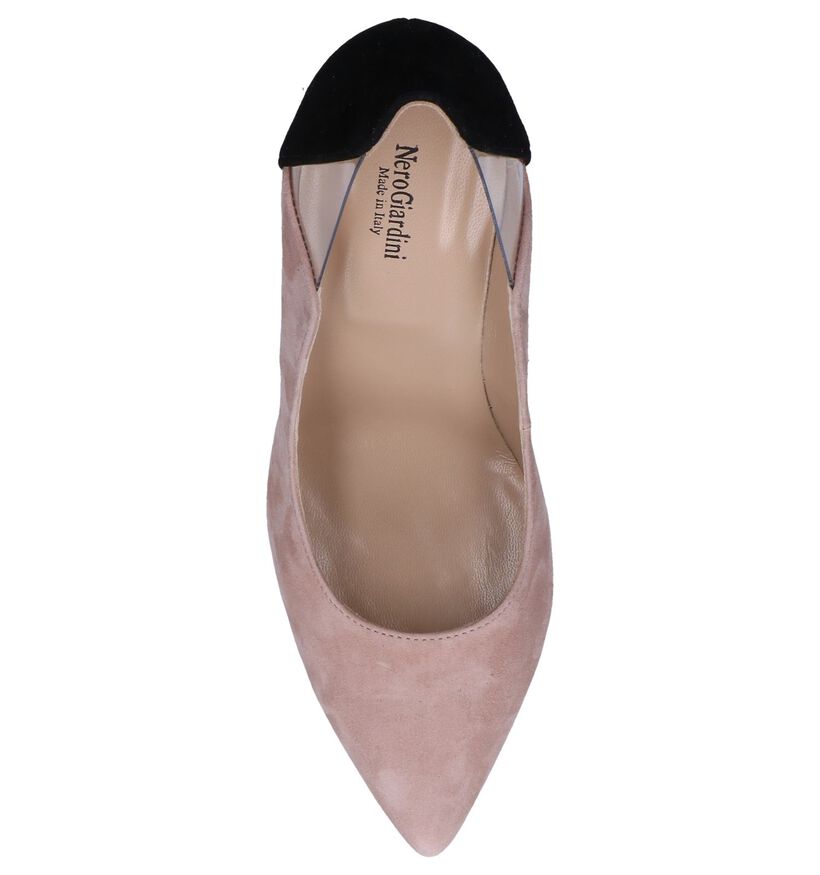 NeroGiardini Escarpins classique en Rose clair en daim (258063)