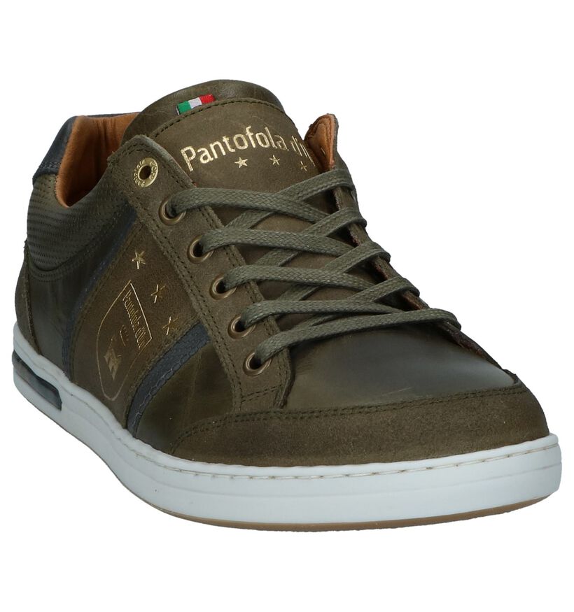 Pantofola d'Oro Mondovi Low Grijze Veterschoenen in leer (286479)