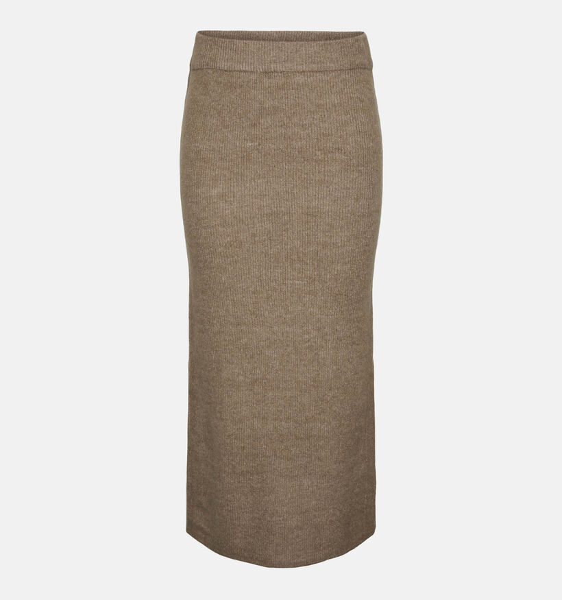 Pieces Niko Taupe Gebreide rok voor dames (346561)