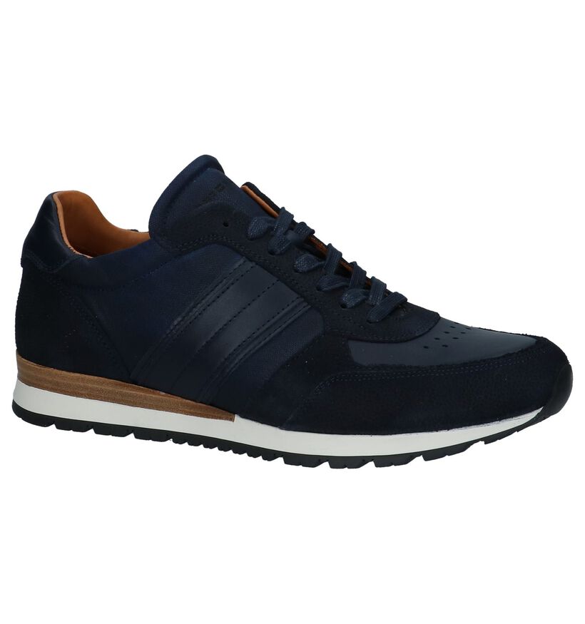 Donker Blauwe Casual Veterschoenen Tommy Hilfiger in leer (225231)