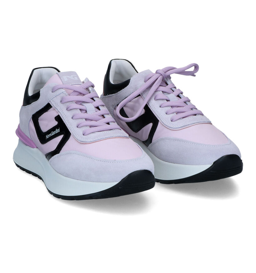 NeroGiardini Lila Lage Sneakers voor dames (321185) - geschikt voor steunzolen