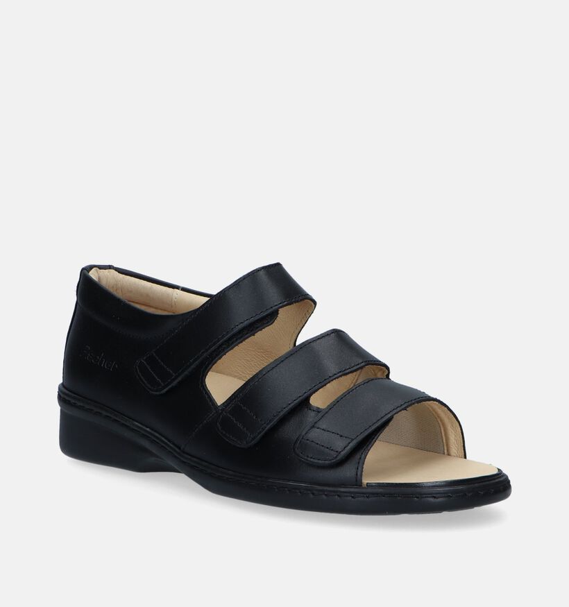 Fischer Zwarte Comfortschoenen voor dames (347138) - geschikt voor steunzolen