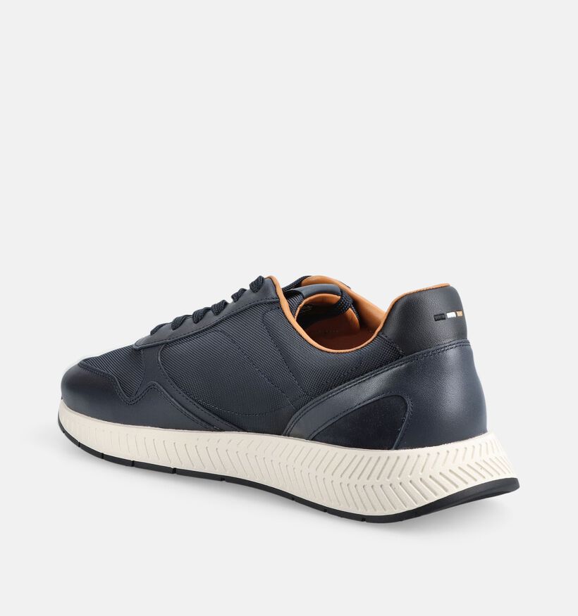 BOSS Titanium Runn Chaussures plates en Bleu fonc&eacute; pour hommes (375712) - pour semelles orthop&eacute;diques