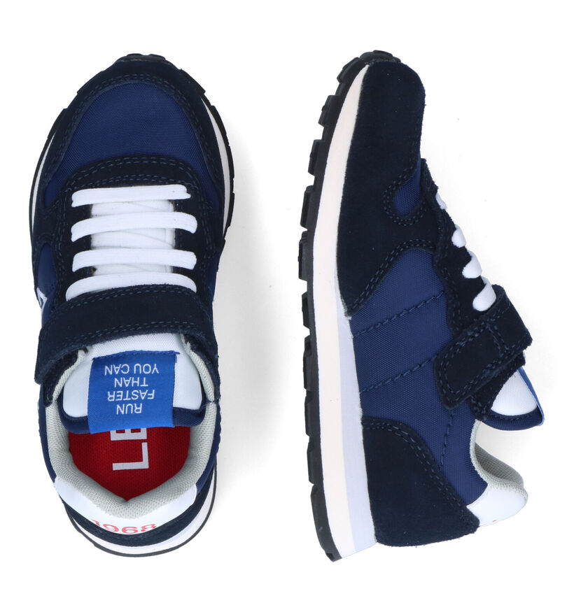 Sun 68 Blauwe Sneakers in stof (306561)