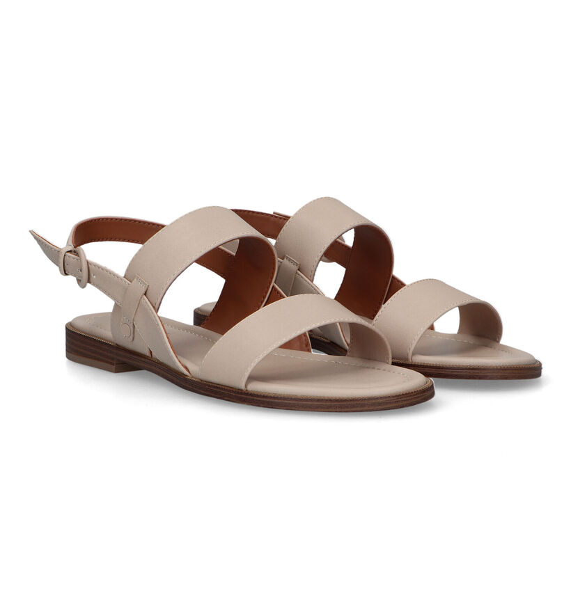 Esprit Beige Platte sandalen voor dames (334102)