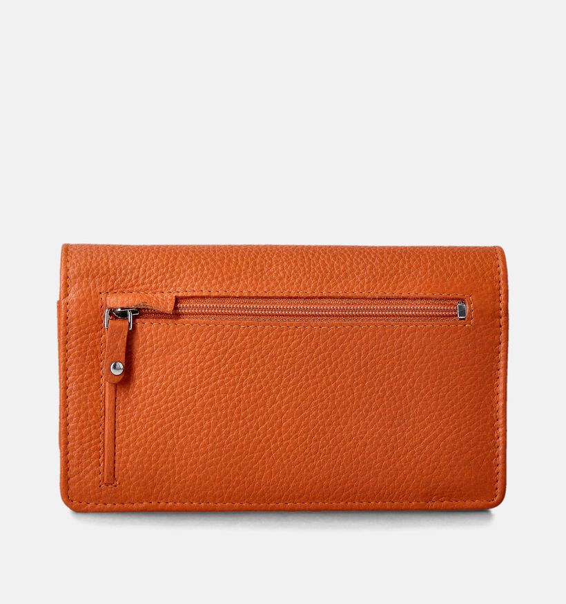 Crinkles Oranje Overslagportemonnee voor dames (358093)