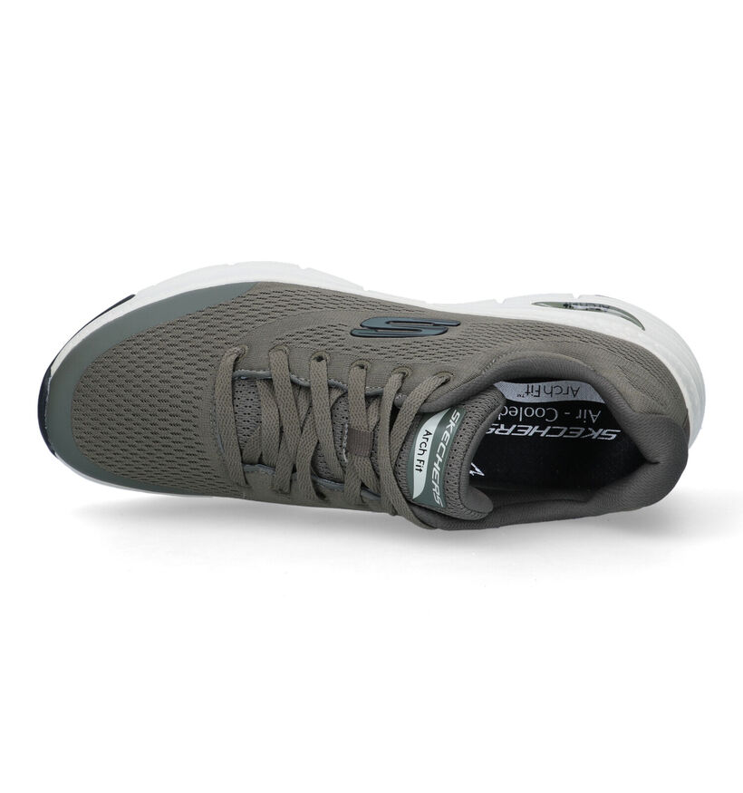 Skechers Arch Fit Zwarte Sneakers in stof (319534)