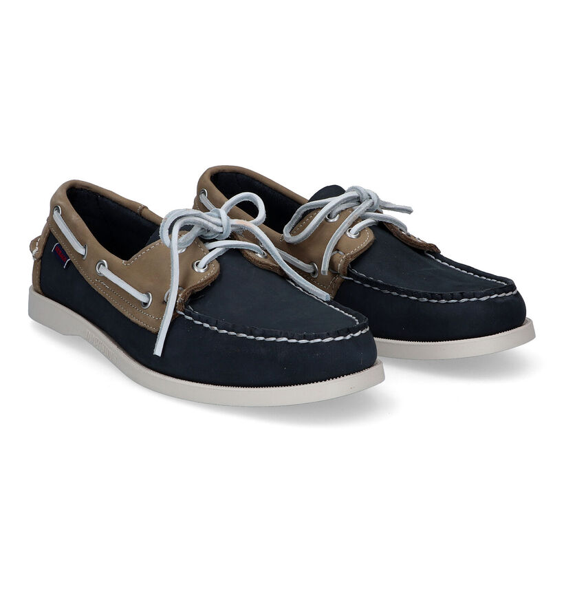 Sebago Dockside Portland Spinnaker Chaussures bateau en Bleu pour hommes (336835)