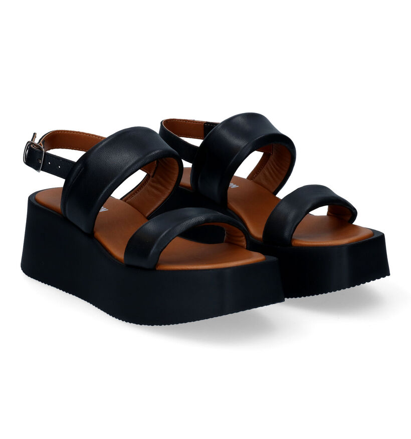 Sweet Lemon Loreni Sandales en Noir en cuir (308832)