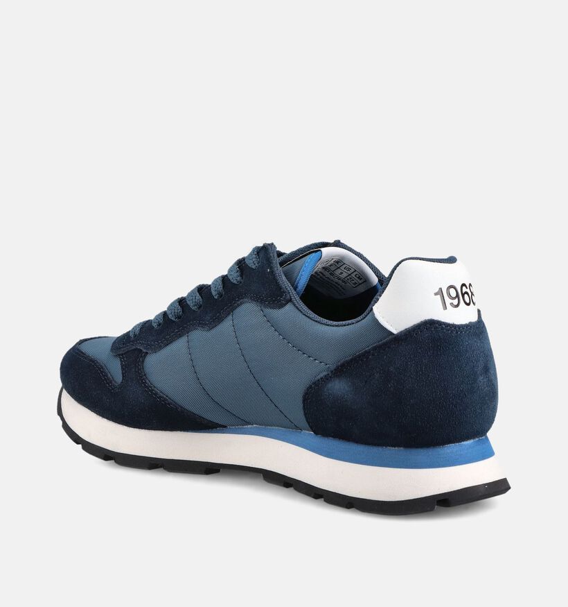 Sun68 Tom Solid Donkerblauwe Sneakers voor heren (368801) - geschikt voor steunzolen
