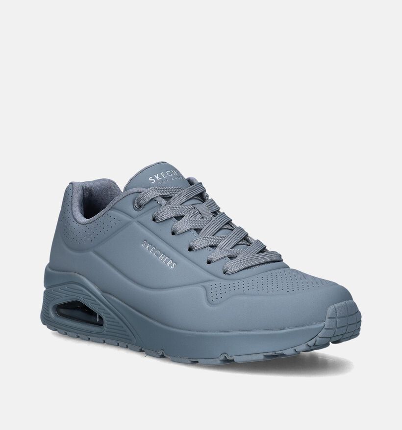 Skechers Uno Stand On Air Baskets en Gris pour hommes (343967)