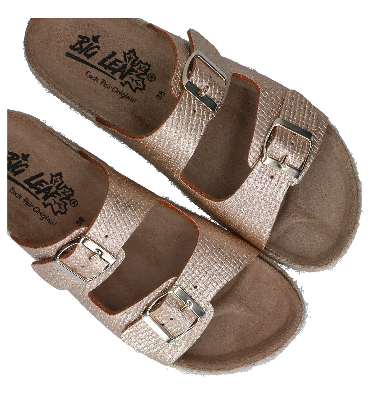 Big Leaf Gouden Slippers Dames Slippers Lage schoenen Online