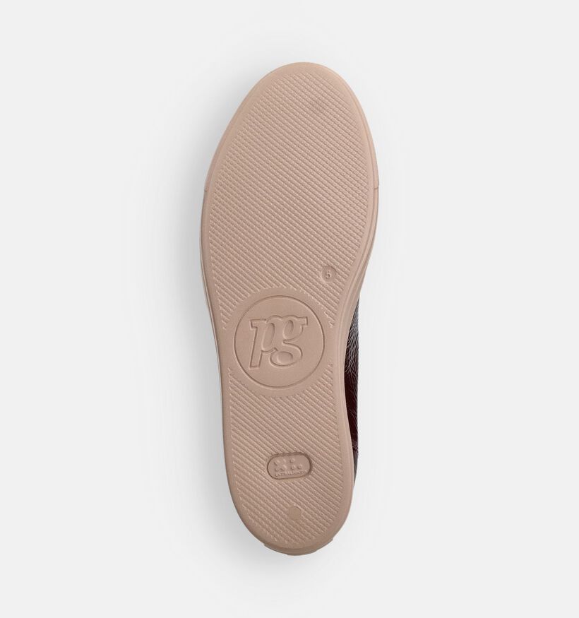 Paul Green Bordeaux Veterschoenen voor dames (373952) - geschikt voor steunzolen