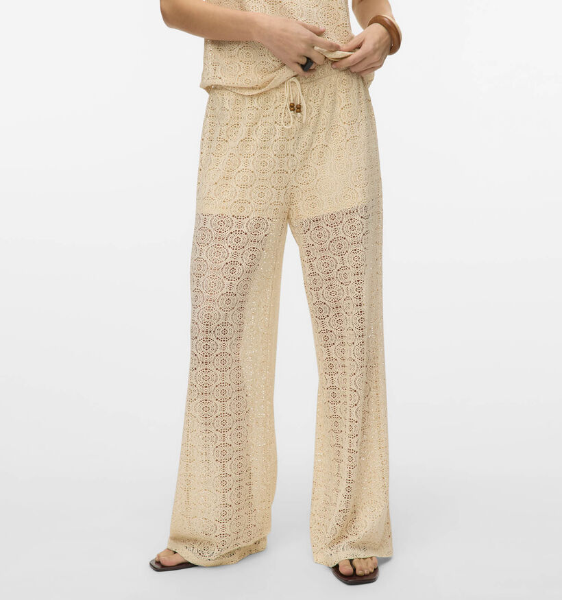 Vero Moda Maya Beige Wijde broek voor dames (353139)