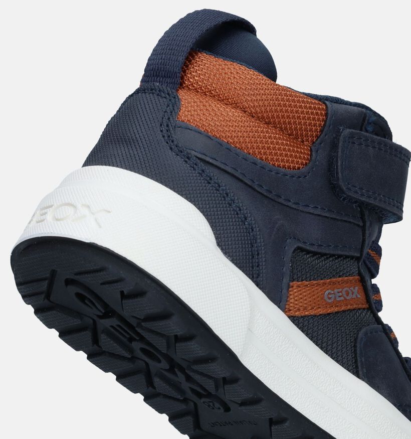 Geox Weemble Baskets montantes en Bleu pour gar&ccedil;ons (328530) - pour semelles orthop&eacute;diques