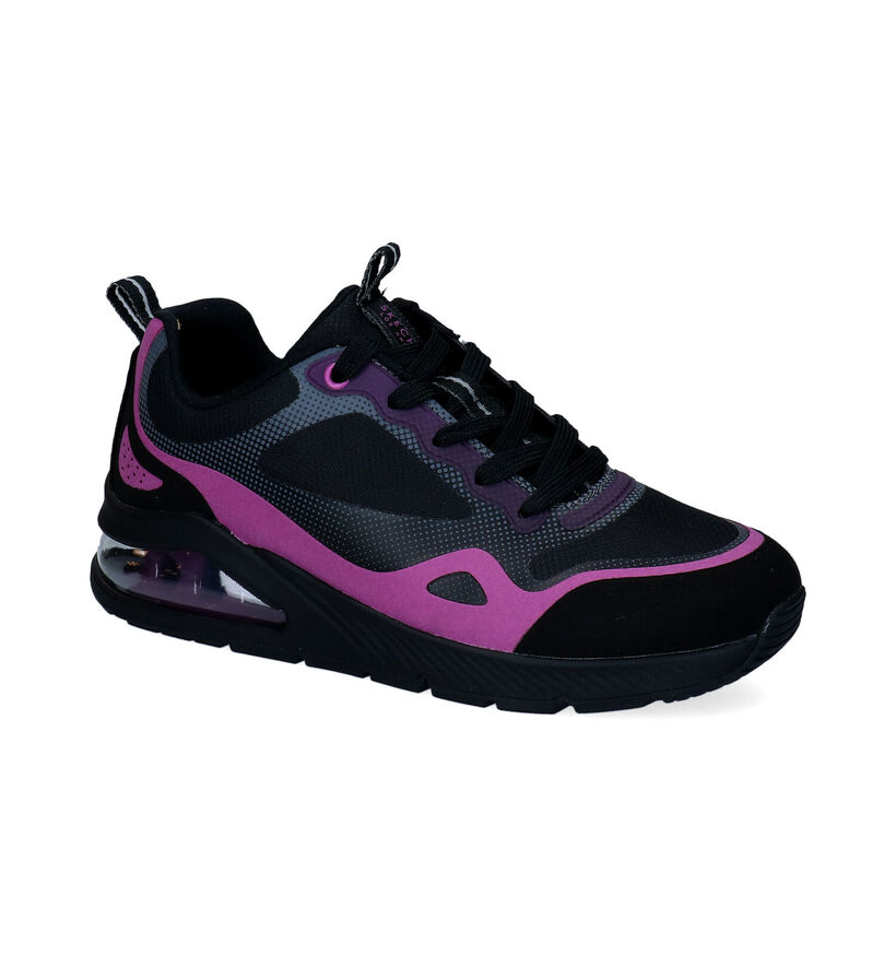 Skechers Uno Baskets en Noir en textile (295684)