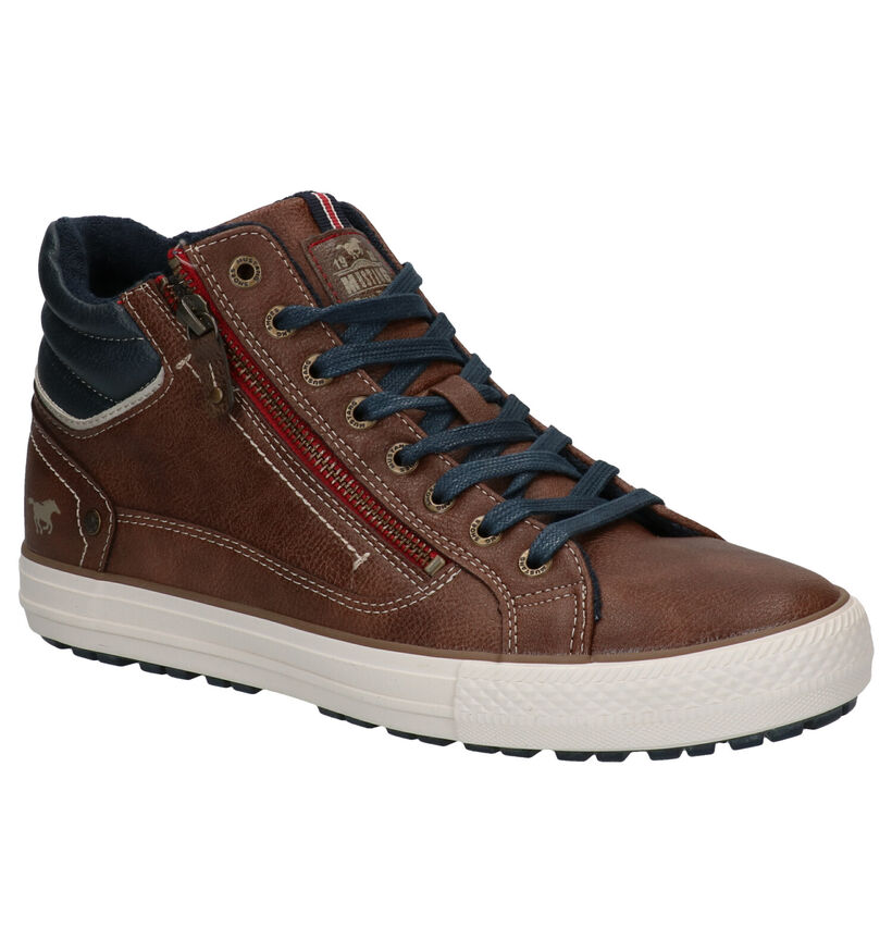 Mustang Chaussures hautes en Brun foncé pour hommes (329590)