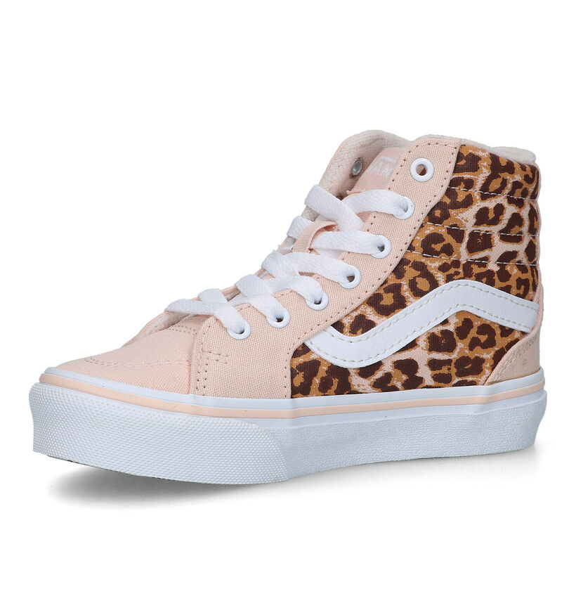 Vans Filmore Hi Baskets de skate en Rose pour filles (321076)