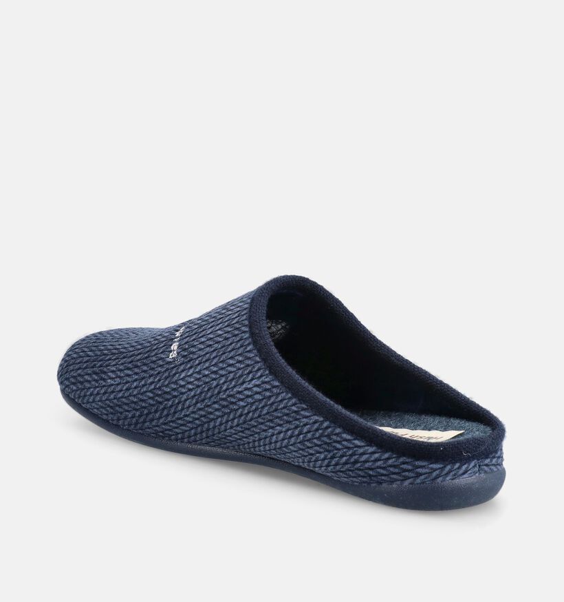Hush Puppies Dimo Zeus Pantoufles ouvertes en Bleu pour hommes (378502)