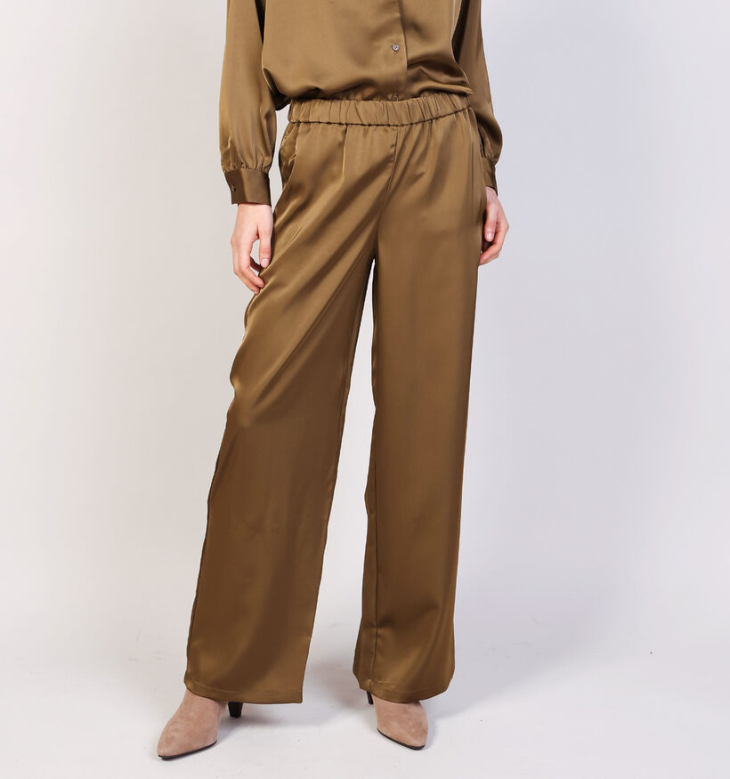 Pieces Ronja Kaki Broek Pieces Ronja Kaki Broek voor dames (365854)