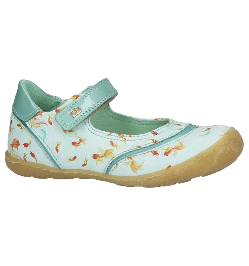 STONES and BONES Ballerines en Turquoise en cuir (211545)