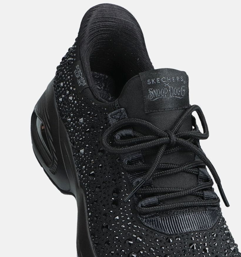 Skechers x Snoop Dogg Uno Rhinestoned Zwarte Sneakers voor dames (366472) - geschikt voor steunzolen