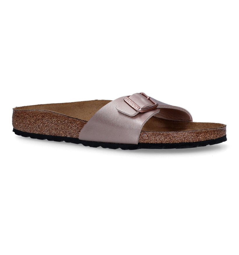 Birkenstock Madrid Birko-Flor Witte Slippers voor dames (338044)