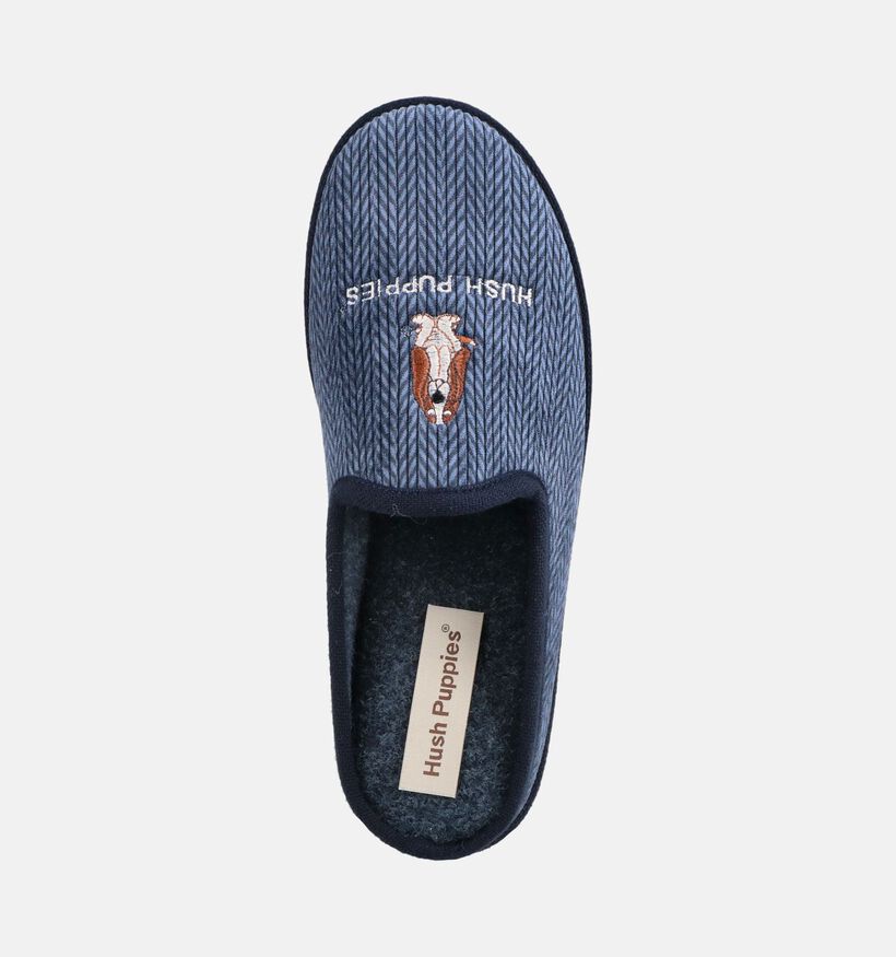 Hush Puppies Dix Zeus Blauwe Open Pantoffels voor heren (378503)