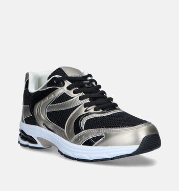 Shoecolate Sneakers Zwart/Goud/Zilver