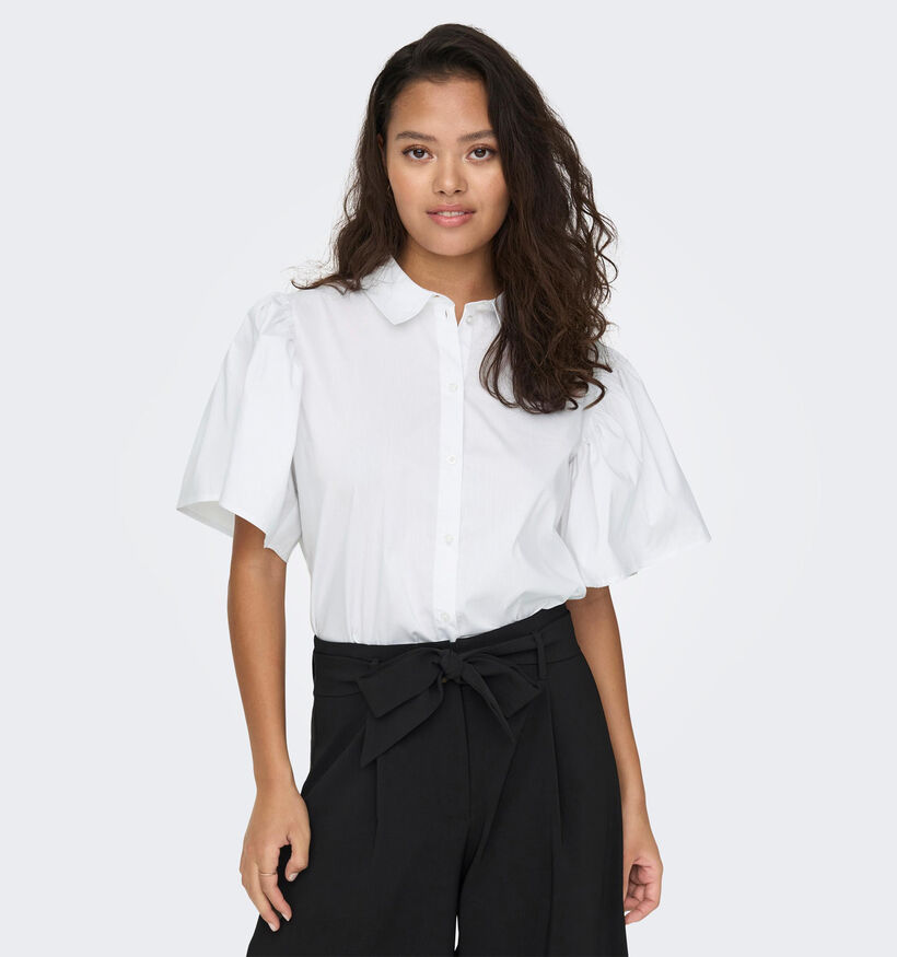 JDY Melanie Witte Blouse met Pofmouwen (327118)