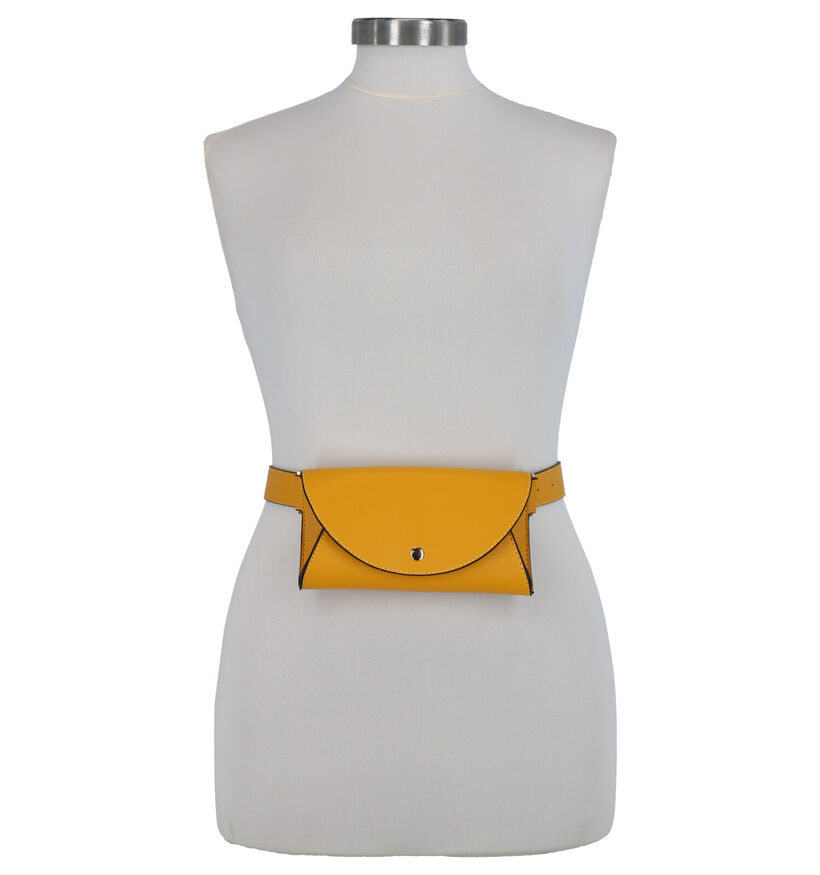 Inyati Poppy Sac ceinture en Jaune en simili cuir (275489)