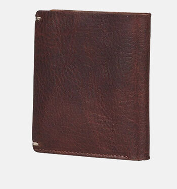 Burkely Portemonnees Zwart/Cognac/Bruin