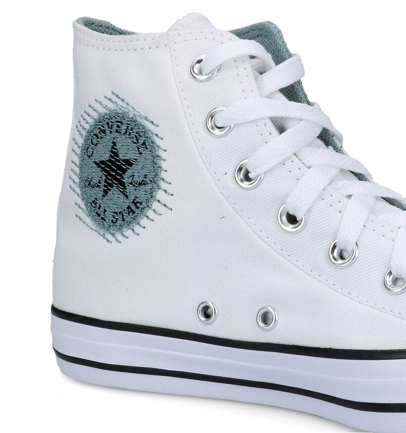 Convers Chuck Taylor All Star Hi Baskets en Blanc pour femmes (325481)