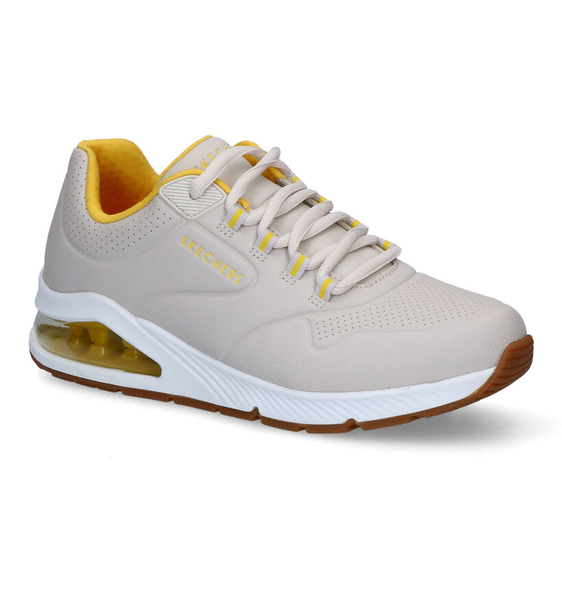 Skechers Uno 2 2nd Best Beige Sneakers in kunstleer (310695)