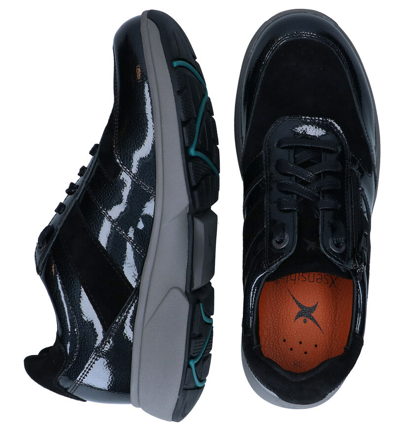 Xsensible Tokio Zwarte Veterschoenen voor dames (297828) - geschikt voor steunzolen