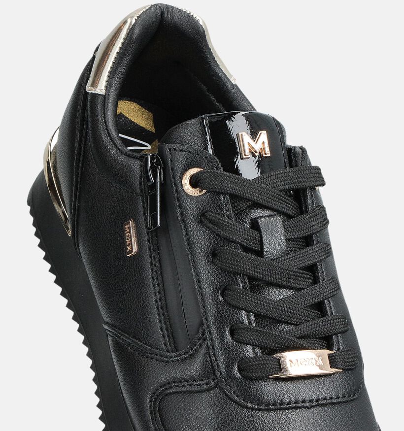 Mexx Mana Kitsch Zwarte Sneakers voor dames (360060) - geschikt voor steunzolen