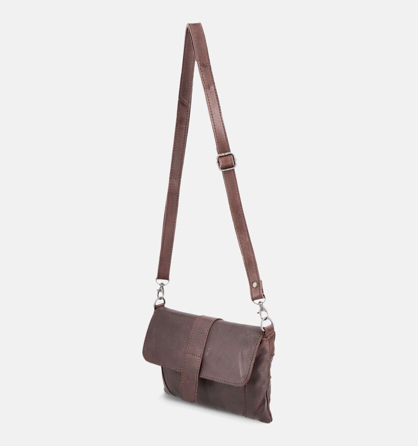 DSTRCT Harrington Road Sac port&eacute; crois&eacute; en Brun fonc&eacute; pour femmes (380891)