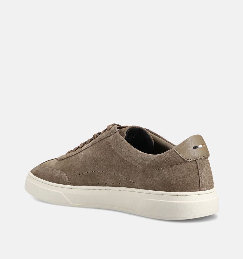 BOSS Kieran Tenn Kaki Veterschoenen voor heren (366461) - geschikt voor steunzolen