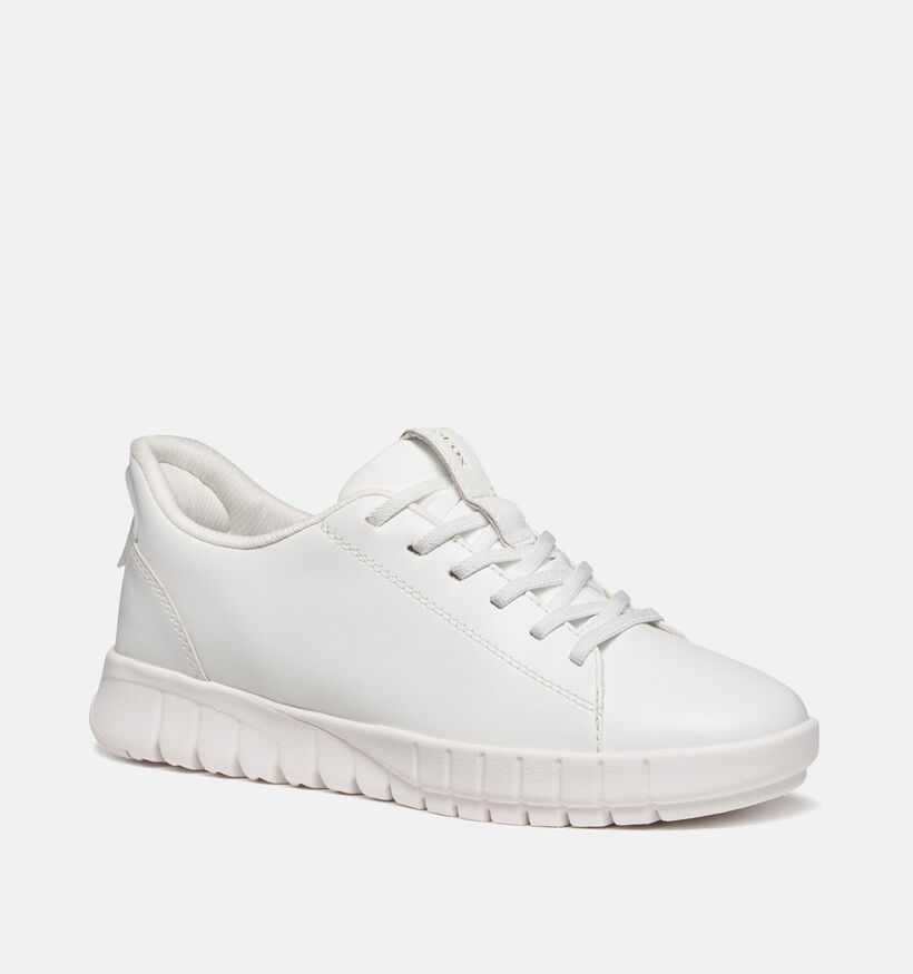 Geox Flextride Plus Baskets casual en Blanc pour femmes (368168) - pour semelles orthop&eacute;diques