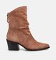 Paul Green Bruine Korte Laarzen voor dames (379791)