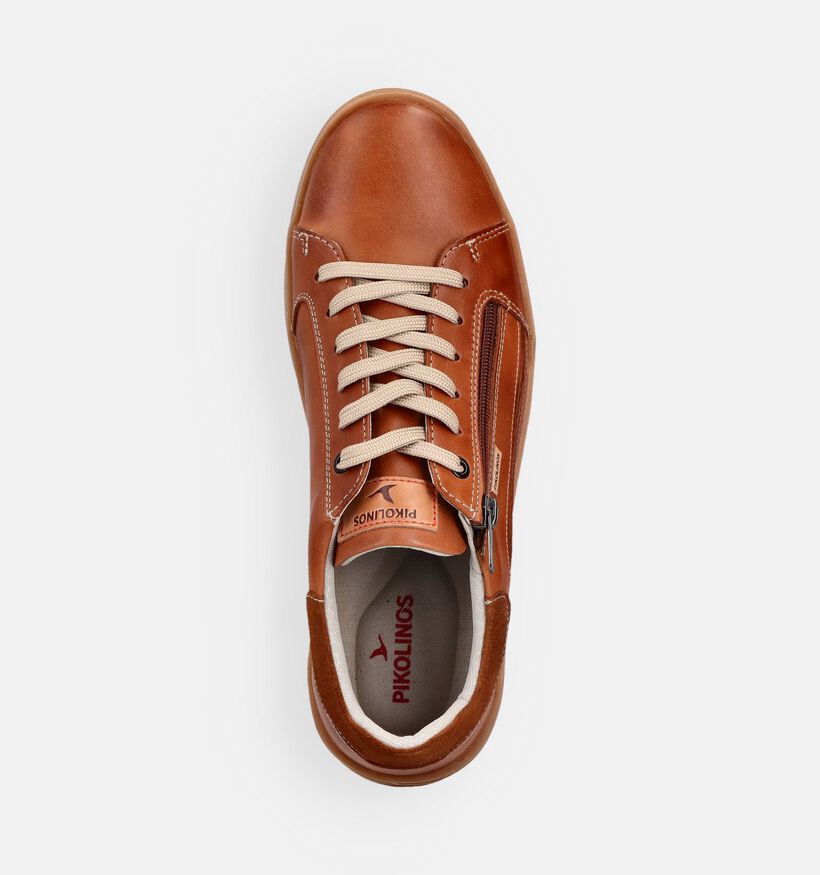 Pikolinos Xativa Cognac Rits-Veterschoenen voor heren (370606) - geschikt voor steunzolen