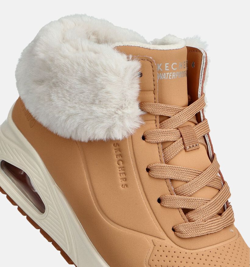 Skechers Uno Gen1 Cognac Hoge Sneakers voor jongens, meisjes (361096)