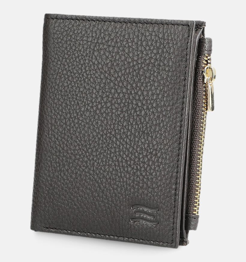 Crinkles Bruine Portemonnee met Rits voor dames (381773)