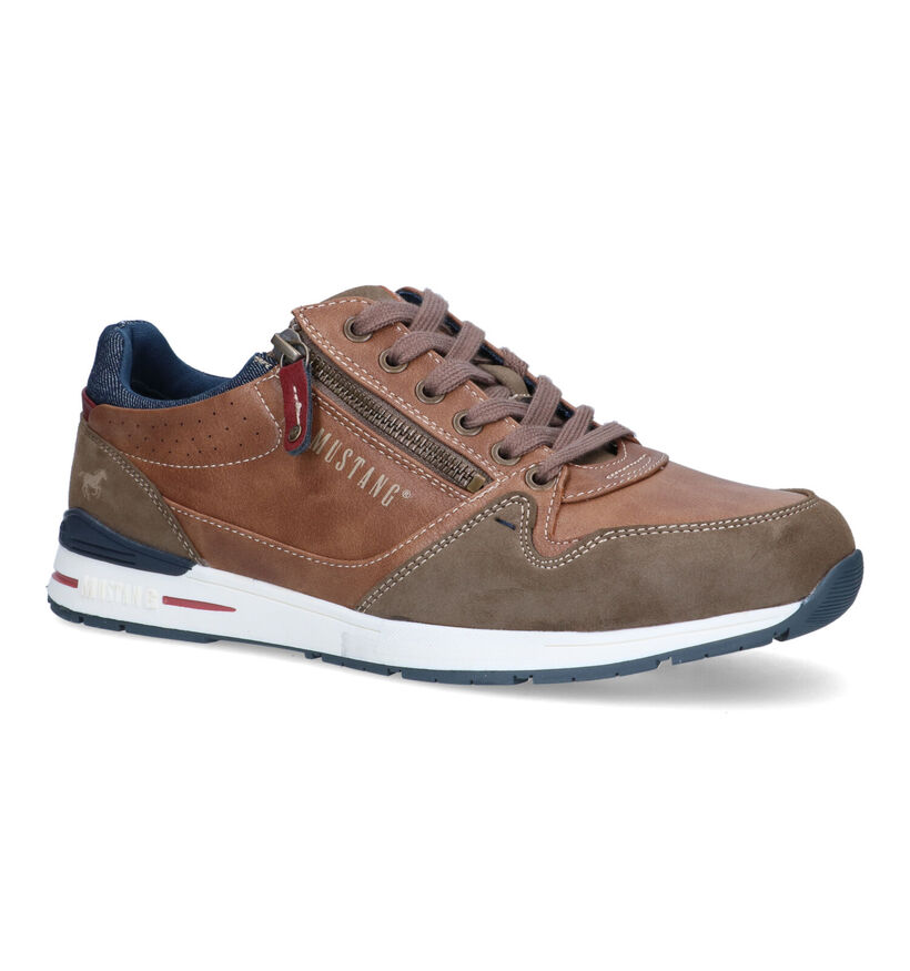 Mustang Chaussures à lacets en Bleu foncé pour hommes (336649)