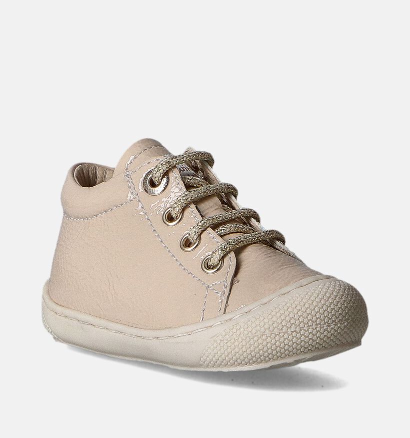 Naturino Cocoon Naplack Chaussures pour bébé en Beige pour filles (355316) - pour semelles orthopédiques