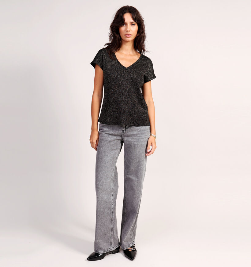 Vero Moda Faja Zwarte T-shirt voor dames (366414)